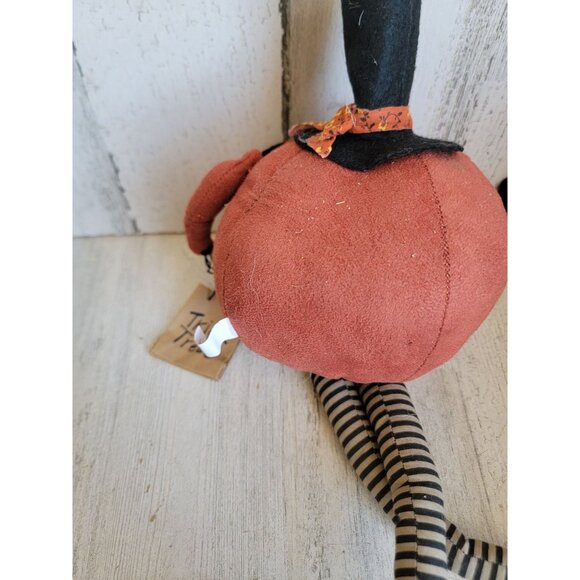 Vintage unique pumpkin sitting trick or treat plush home decor spooky Halloween - Picture 7 of 8